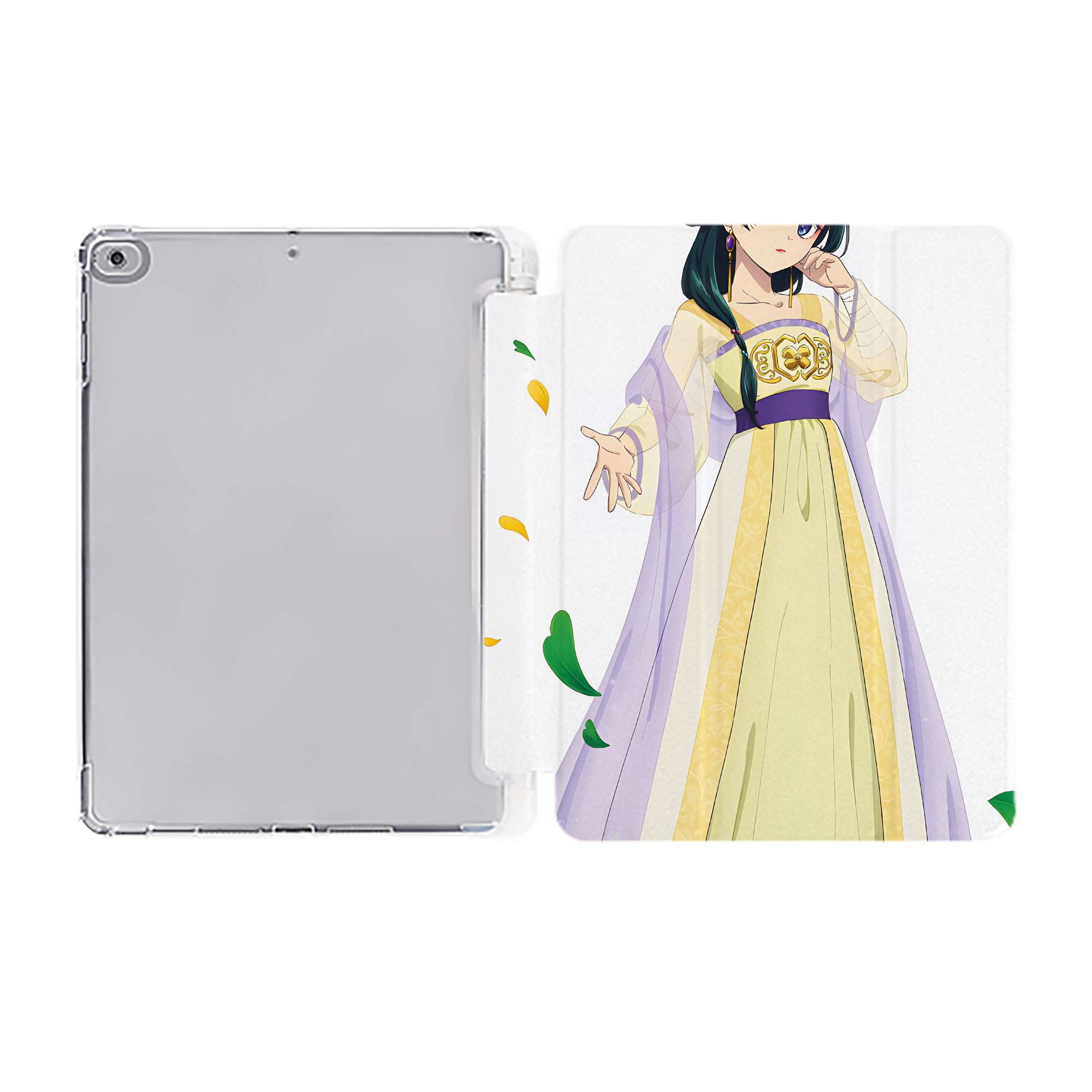 （画像用） 薬屋のひとりごと The Apothecary Diaries IPad ケース ペン収納付き 三つ折りスタンド PUレザー×シリコン 対応機種9.5/10.5/10.9インチ